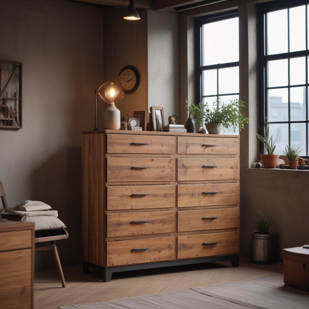 Комод в стиле лофт: обзор дизайна, материалов и особенностей изделия